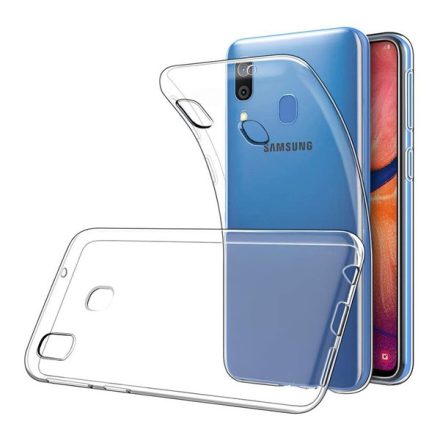 Samsung A205 Galaxy A20 Ultra Slim 0,3mm szilikon tok, átlátszó