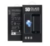 Samsung A115 Galaxy A11, 5D Full Glue hajlított tempered glass kijelzővédő üvegfólia, fekete