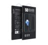 Samsung A215 Galaxy A21, 5D Full Glue hajlított tempered glass kijelzővédő üvegfólia, fekete