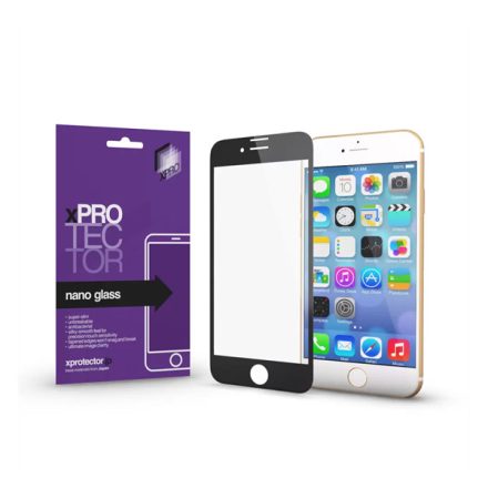 Apple iPhone SE 2022/2020/8/7 Xprotector Nano Glass kijelzővédő fólia, fekete