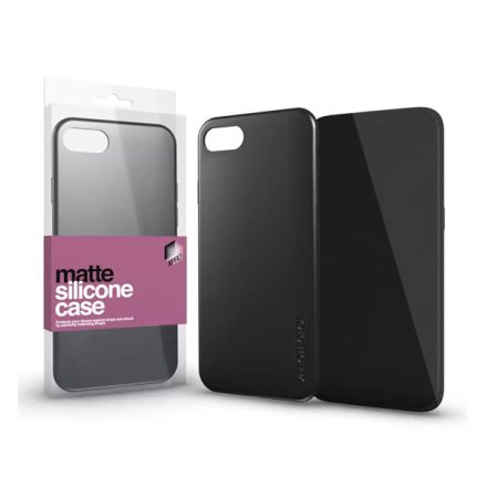 Xprotector Matte ultra vékony szilikon hátlap tok, Samsung A215 Galaxy A21, fekete