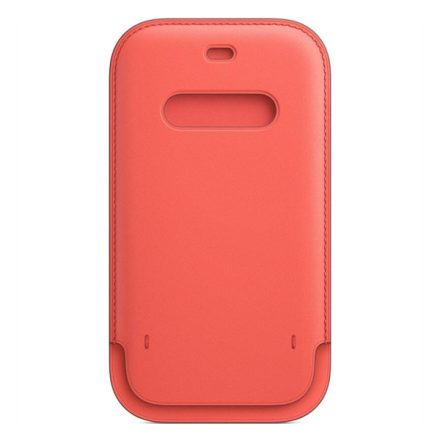 Apple iPhone 12 mini MagSafe-rögzítésű bebújtatós bőr tok, pink citrus