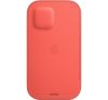 Apple iPhone 12 mini MagSafe-rögzítésű bebújtatós bőr tok, pink citrus