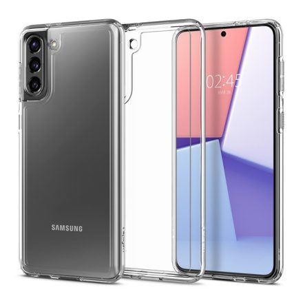 Spigen Ultra Hybrid Samsung G996 Galaxy S21+ Crystal Clear tok, átlátszó
