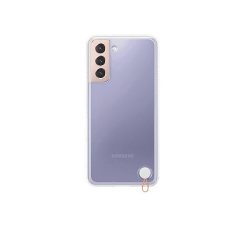 Samsung G996 Galaxy S21+ Clear Protective Cover, gyári tok, átlátszó fehér, EF-GG996CW