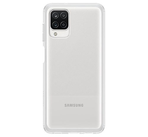 Samsung Galaxy A12 Soft Clear gyári szilikon tok, átlátszó, EF-QA125TTE