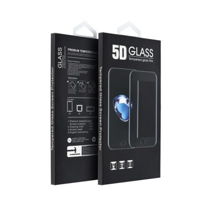 Samsung A326 Galaxy A32 LTE 5D Full Glue hajlított tempered glass kijelzővédő üvegfólia, fekete