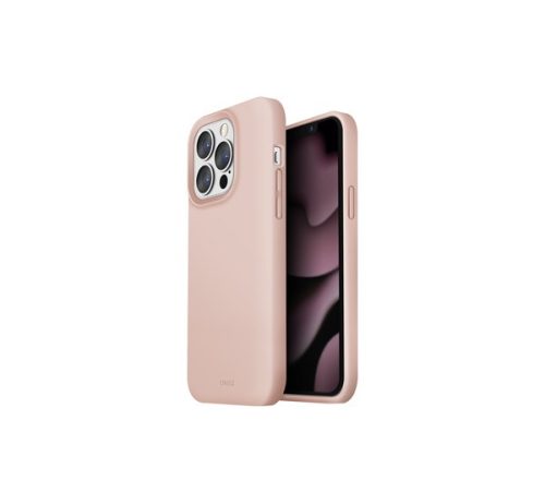 Uniq Lino Apple iPhone 13 Pro, szilikon tok, rózsaszín