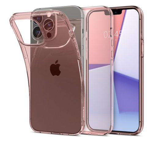 Spigen Crystal Flex Apple iPhone 13 Pro Rose Crystal tok, rózsaszín-átlátszó