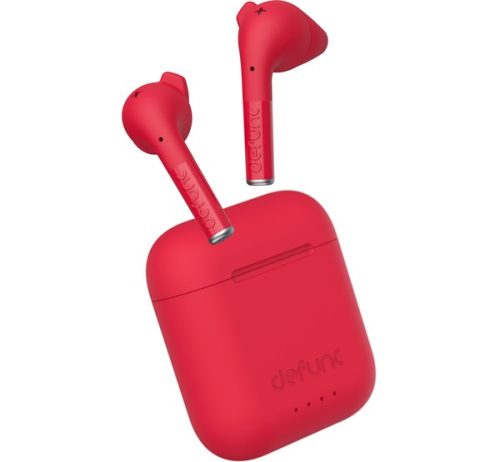 DeFunc TRUE Talk vezeték nélküli sztereó bluetooth fülhallgató, piros