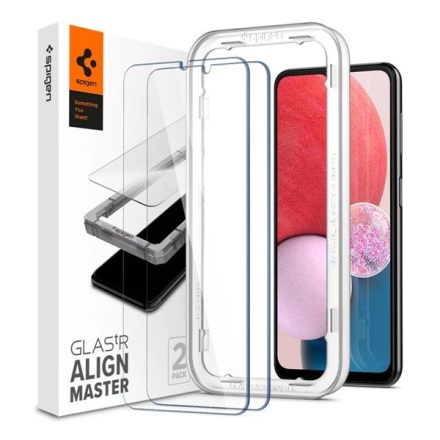 Spigen AlignMaster Glas.tR Samsung Galaxy A13 5G Tempered kijelzővédő fólia (2db)
