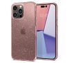 Spigen Liquid Crystal Glitter Apple iPhone 14 Pro Glitter Rose Quartz tok, átlátszó