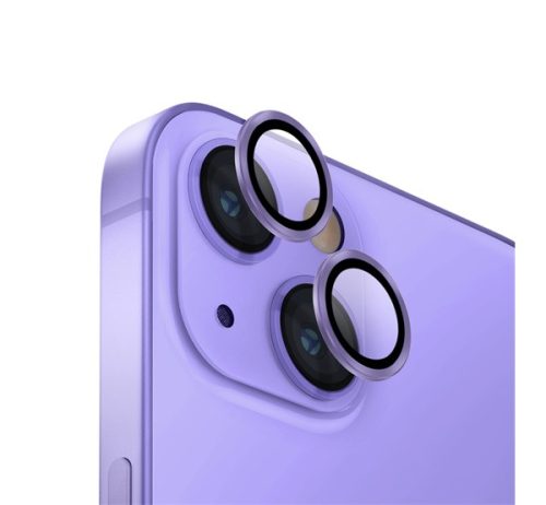 Uniq Optix Apple iPhone 14/14 Plus tempered glass kamera védő üvegfólia, lila