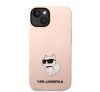 Karl Lagerfeld Liquid Choupette NFT szilikon hátlap tok Apple iPhone 14 Plus, rózsaszín