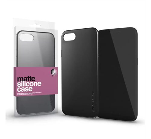 Xprotector Matte ultra vékony szilikon tok, Apple iPhone 14 Pro, fekete