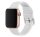 Phoner Clasp Apple Watch csatos szilikon szíj, 49/45/44/42mm, fehér